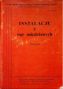 Instalacje z rur miedzianych poradnik