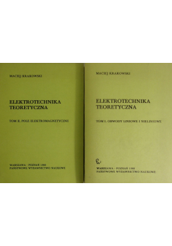 Elektrotechnika teoretyczna Tom I i II