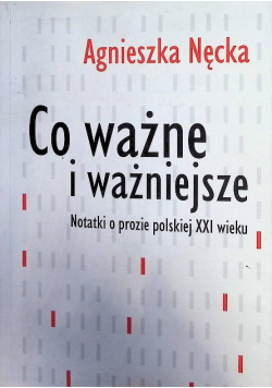 Co ważne i ważniejsze