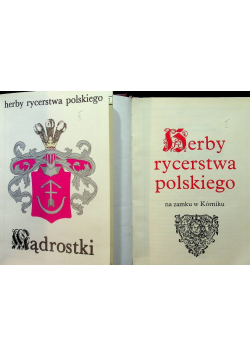 Herby rycerstwa polskiego Tom I i II