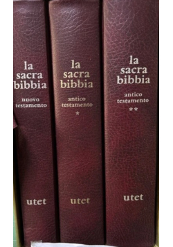 La sacra Bibbia Volumi 1 to 3