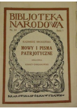 Mowy i pisma patrjotyczne, 1926 r.