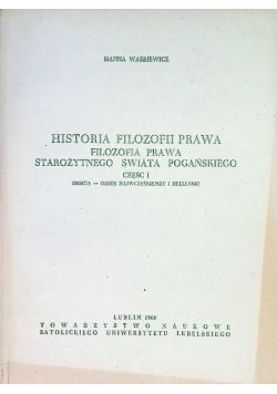 Historia filozofii prawa Filozofia prawa starożytnego świata pogańskiego Część I