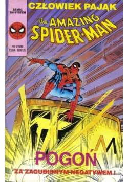 Człowiek pająk The amazing Spider Man Pogoń za zagubionym negatywem Nr 6 / 90