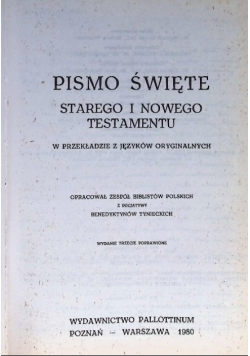Pismo Święte Starego i Nowego Testamentu