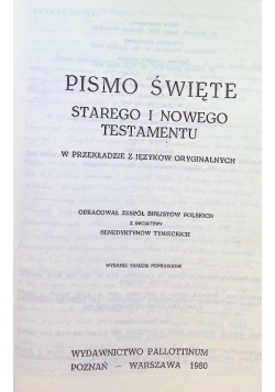 Pismo Święte Starego i Nowego Testamentu