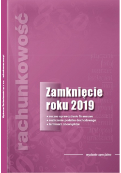Zamknięcie roku 2019 Rachunkowość