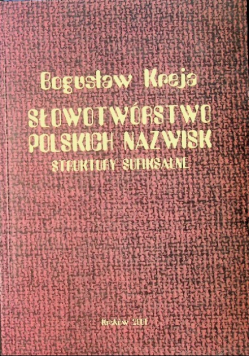 Słowotwórstwo polskich  nazwisk