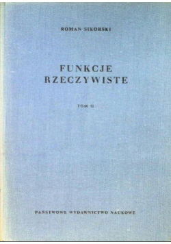 Funkcje Rzeczywiste Tom II