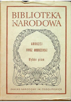 Modrzewski Wybór Pism