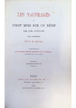 Les Naufrages ou Vingt mois sur un recif 1873 r.