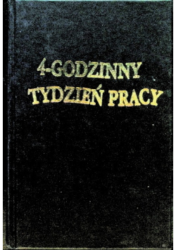 4 godzinny tydzień pracy