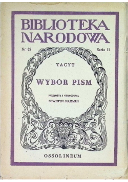 Tacyt Wybór pism