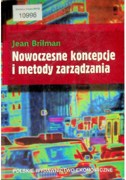 Nowoczesne koncepcje i metody zarządzania