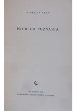 Problem poznania