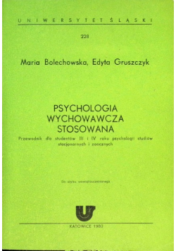 Psychologia wychowawcza stosowana