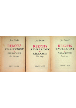 Rękopis znaleziony w Saragossie 3 tomy 1950 r