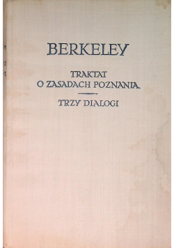 Traktat o zasadach poznania Trzy dialogi