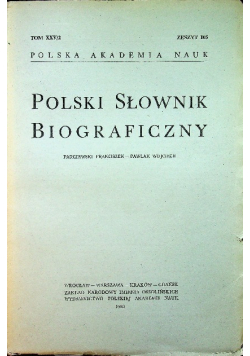 Polski słownik biograficzny Tom XXV Zeszyt 105