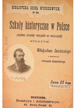 Szkoły historyczne w Polsce 1898 r.