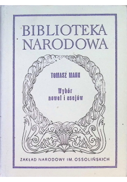 Mann Wybór nowel i esejów