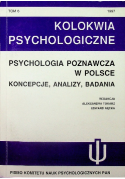 Kolokwia psychologiczne Tom 10