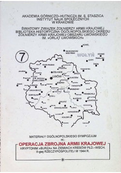 Operacja zbrojna armii krajowej Tom 7