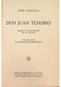 Don Juan Tenorio 1925 r.