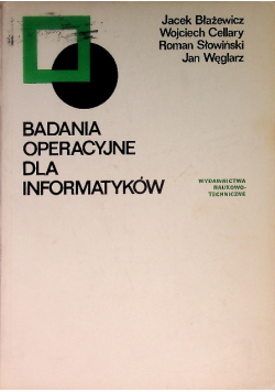 Badania operacyjne dla informatyków