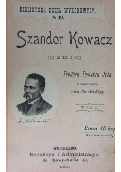 Szandor Kowacz Tom II 1898 r.