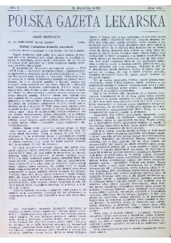 Polska gazeta lekarska Rok VII 1929 r.