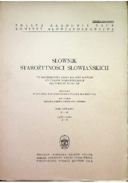 Słownik starożytności słowiańskich Tom 6 Część 1