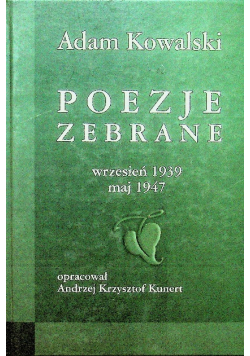 Kowalski Poezje zebrane