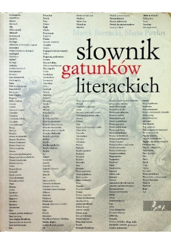 Słownik gatunków literackich