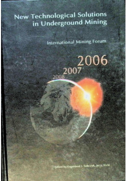 New Technological Solutions in Underground Mining
