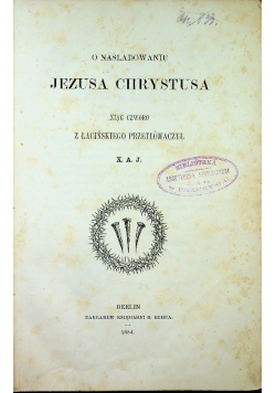 O naśladowaniu Chrystusa