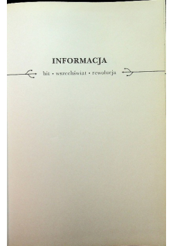 Informacja bit wszechświat rewolucja