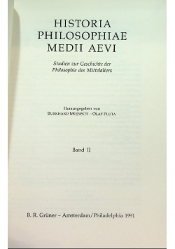 Historia Philosophiae medii aevi