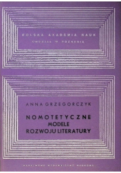 Nomotetyczne modele rozwoju literatury