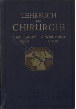 Lehrbuch der chirurgie, 1923 r.