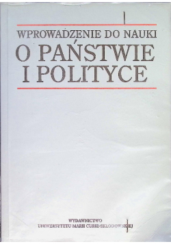Wprowadzenie do nauki o państwie i polityce