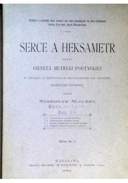Serce a heksametr 1901 r.