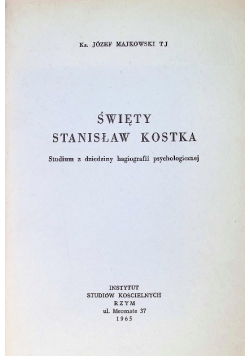 Święty Stanisław Kostka