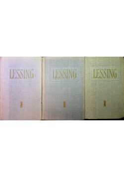 Lessing Dzieła wybrane Tom 1 do 3