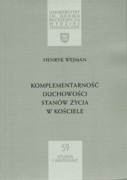 Komplementarność duchowości stanów życia w Kościele