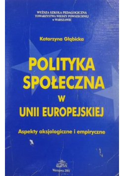 Polityk społeczna w Unii Europejskiej