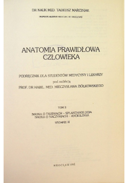 Anatomia prawidłowa człowieka Tom II