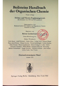 Beilsteins Handbuch der Organischen Chemie