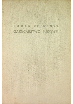 Garncarstwo ludowe