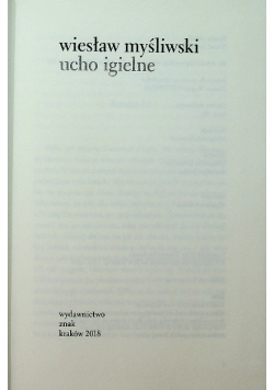 Ucho Igielne